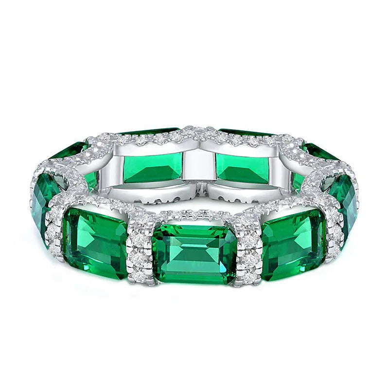 Gem Eternity Ring – 925 Sterling Silver