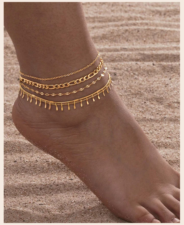 One or Many – Gold-Plated Anklet for Every Mood