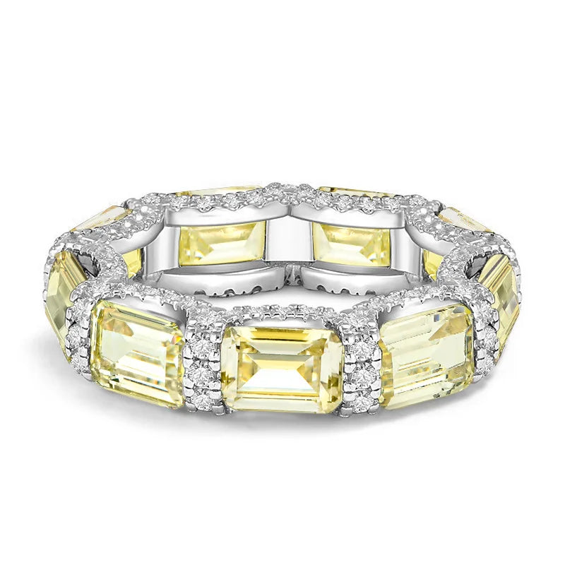 Gem Eternity Ring – 925 Sterling Silver