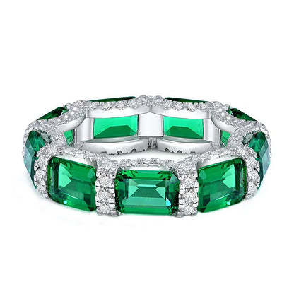 Gem Eternity Ring – 925 Sterling Silver