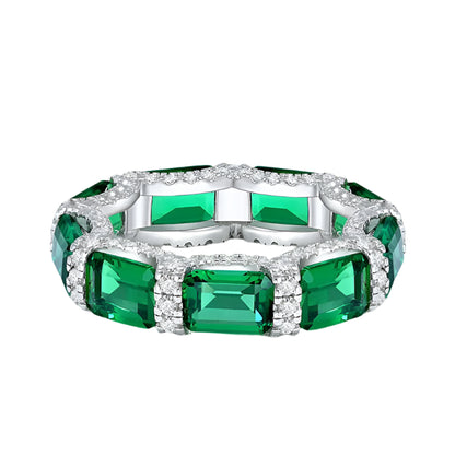 Gem Eternity Ring – 925 Sterling Silver