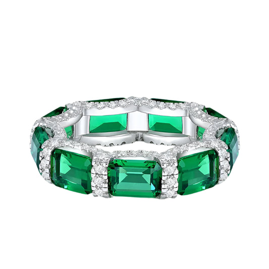 Gem Eternity Ring – 925 Sterling Silver