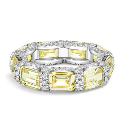 Gem Eternity Ring – 925 Sterling Silver