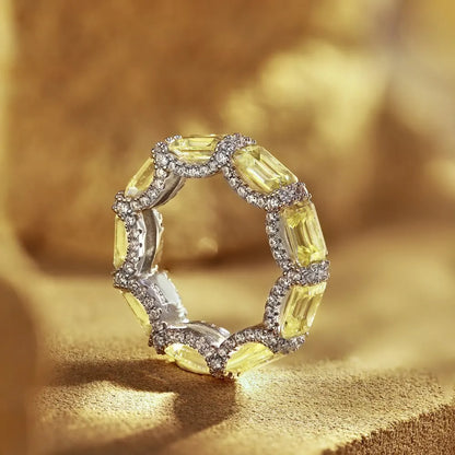Gem Eternity Ring – 925 Sterling Silver